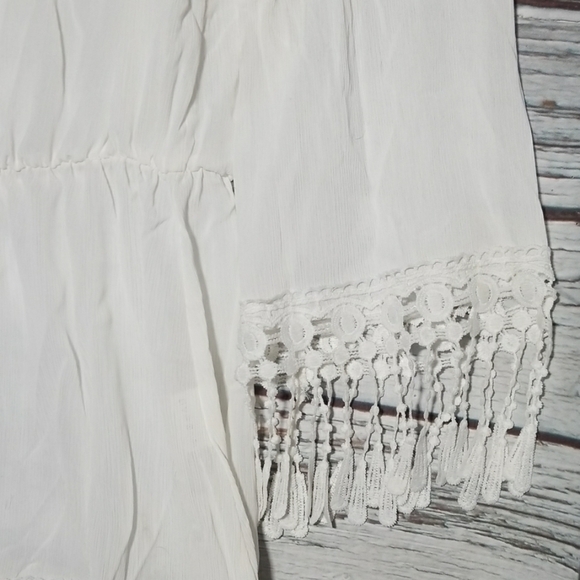 NWT Zanzea sheer lace fringe swim bikini cover up - Picture 6 of 7